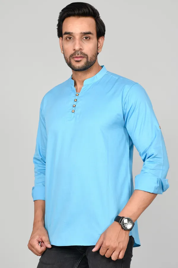 Men_Solid_Straight_Kurta_(Light_Blue)