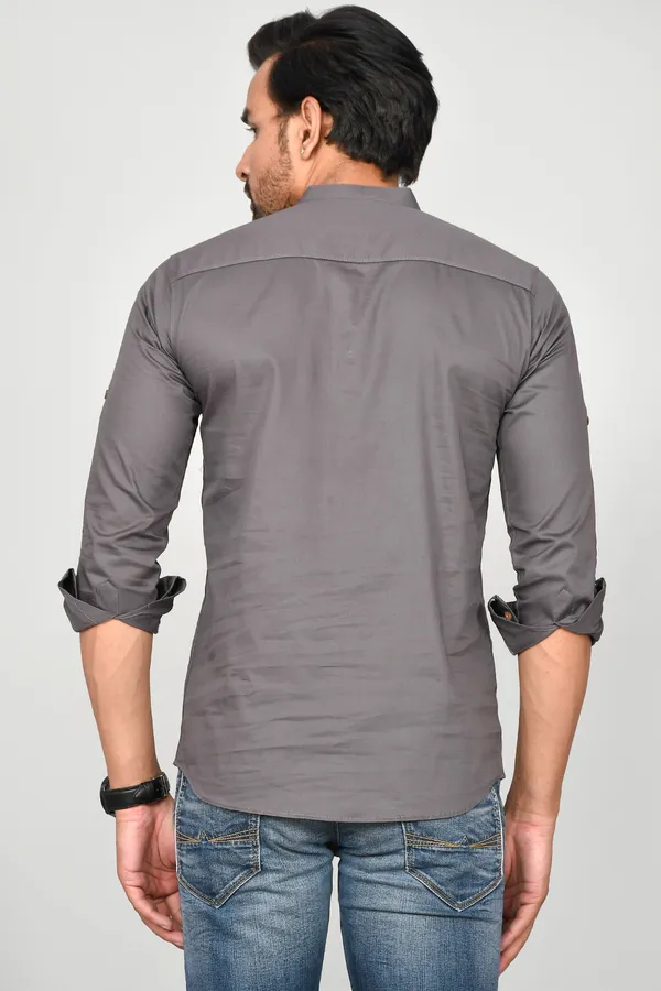 Men_Solid_Straight_Kurta_(Grey)