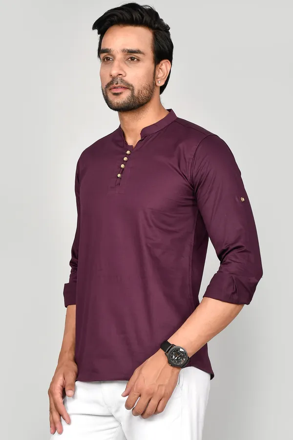 Men_Solid_Straight_Kurta_(Purple)