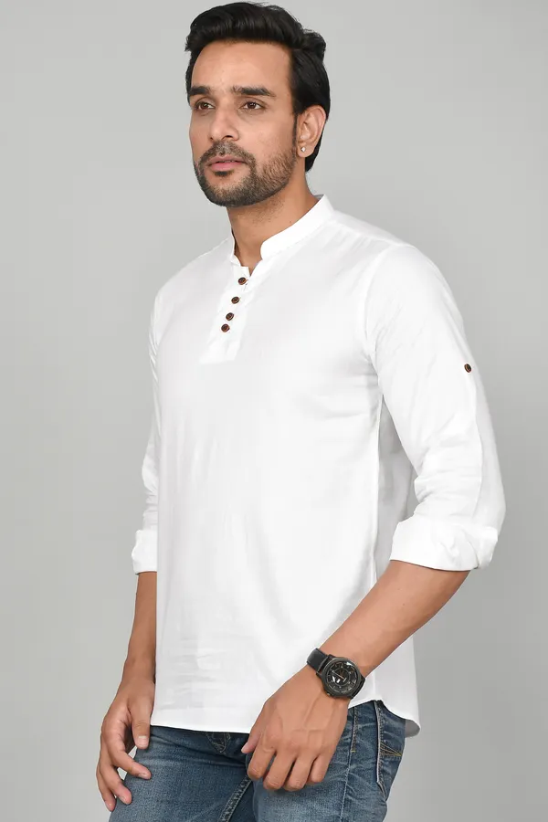 Men_Solid_Straight_Kurta_(White)