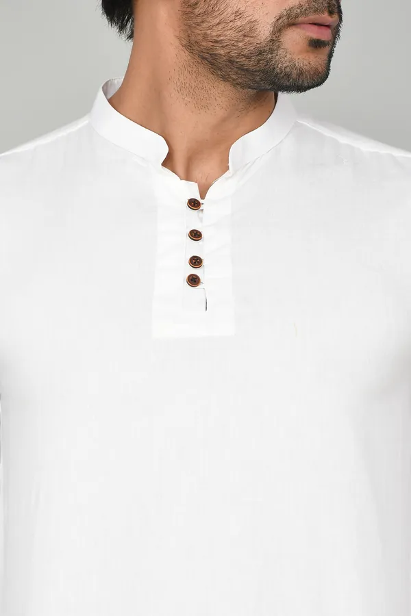 Men_Solid_Straight_Kurta_(White)