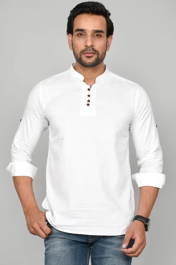 Men_Solid_Straight_Kurta_(White)