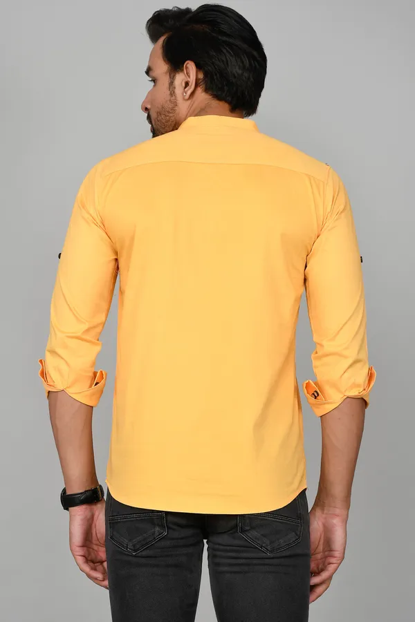 Men_Solid_Straight_Kurta_(Yellow)