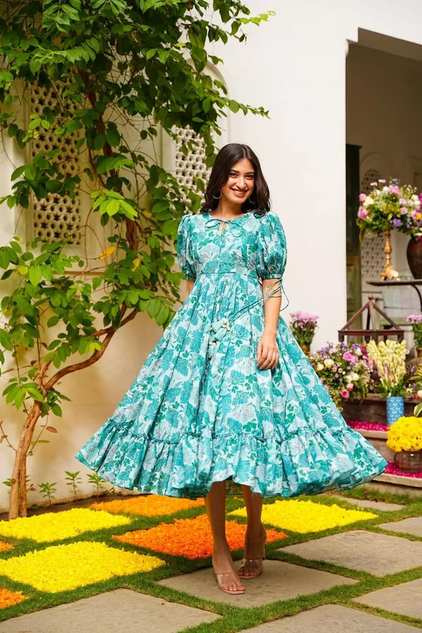 Sea_Green_Floral_Dress