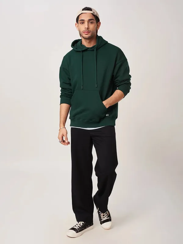 Men's_Bottle_Green_Oversized_Hoodie
