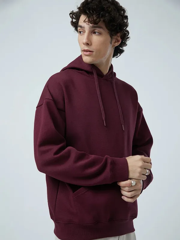 Men's_Maroon_Oversized_Hoodie
