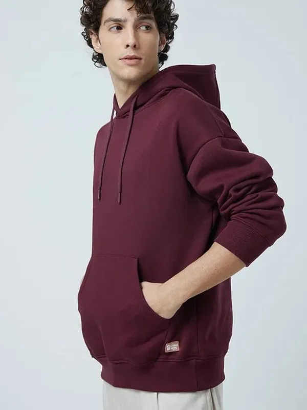 Men's_Maroon_Oversized_Hoodie