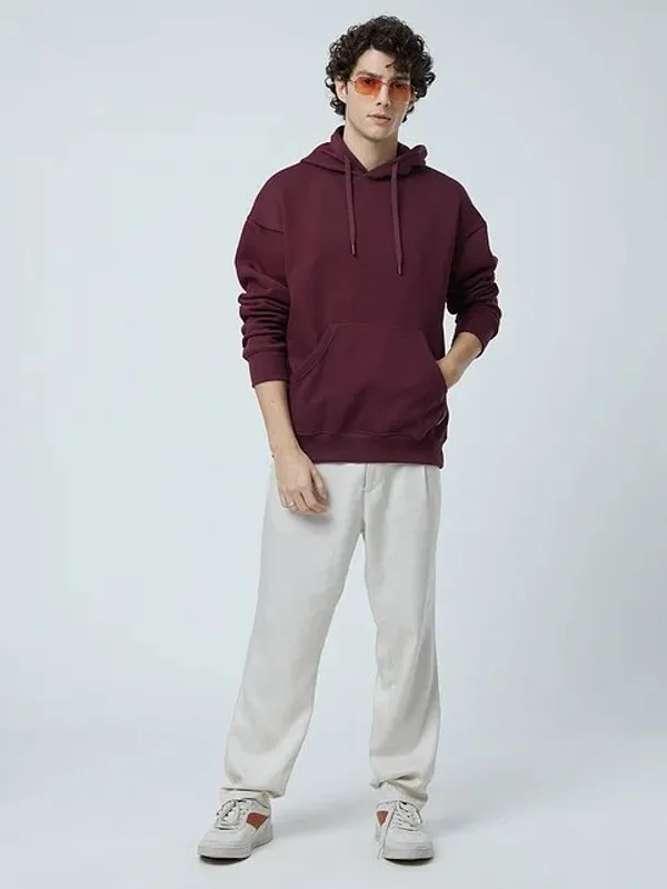 Men's_Maroon_Oversized_Hoodie