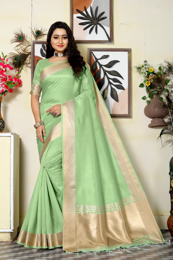 Couple_Combo_Dress_Silk_Saree_and_Kurta_Sweetie_Pista