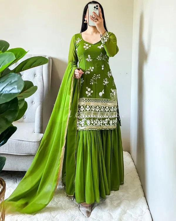 Beautiful_Georgette_Sharara_Set