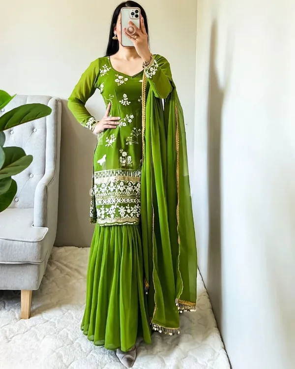 Beautiful_Georgette_Sharara_Set
