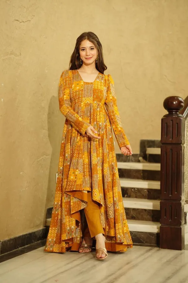 Mustard_Asymmetrical_Gown_and_Pants
