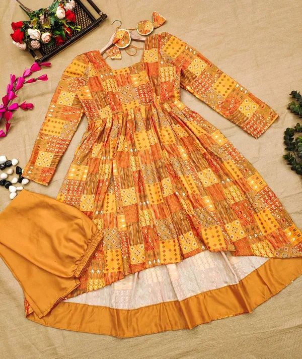 Mustard_Asymmetrical_Gown_and_Pants