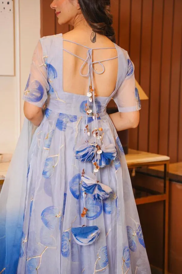Classic_Blue_floral_Organza_Gown