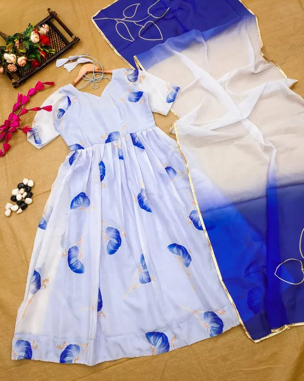 Classic_Blue_floral_Organza_Gown