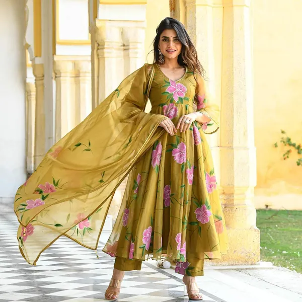 Mustard_Brush_Paint_Organza_Gown