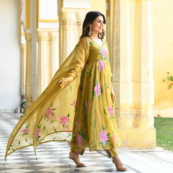 Mustard_Brush_Paint_Organza_Gown