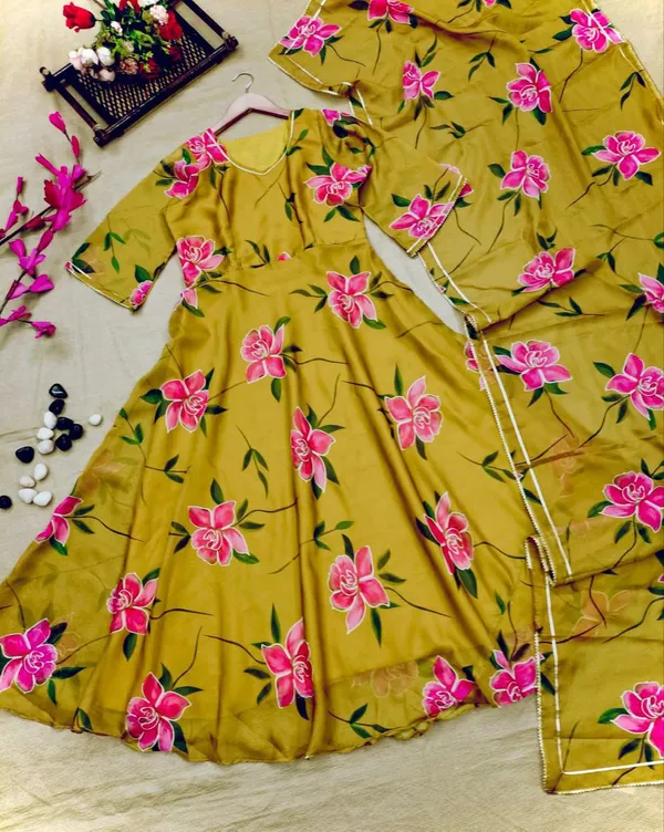 Mustard_Brush_Paint_Organza_Gown