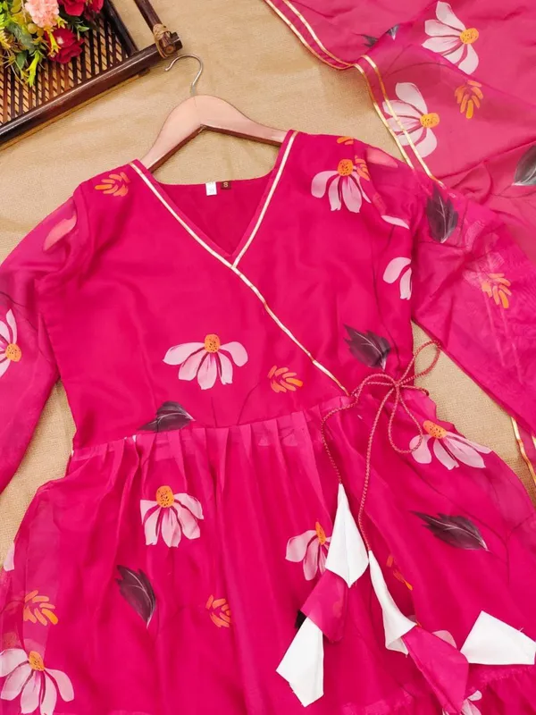 Hot_Pink_Organza_Gown
