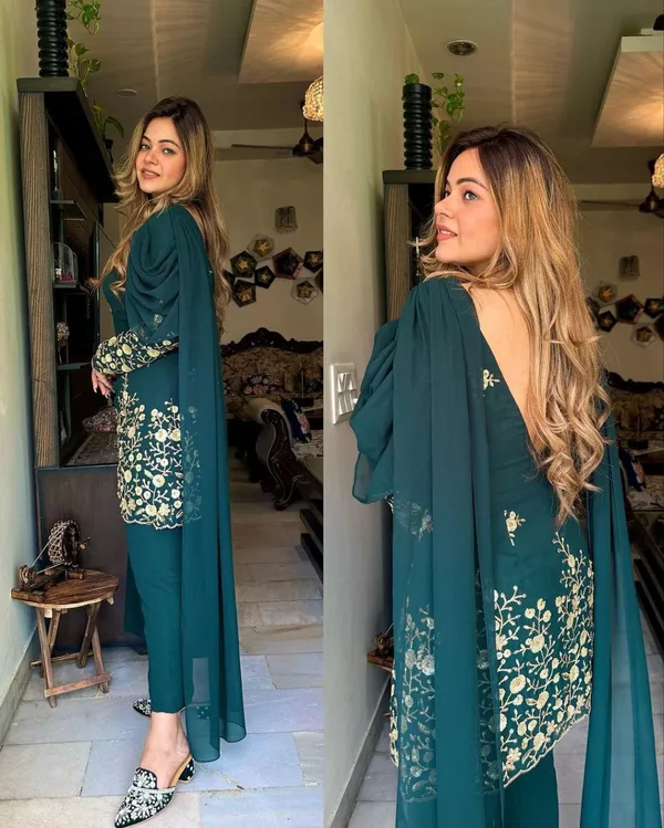 Green_Top_with_Embroidered_Silk_Pant