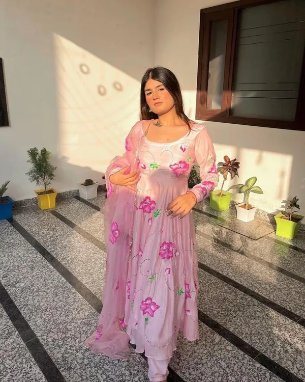 Women_Georgette_Gown_Pant_Dupatta_Set