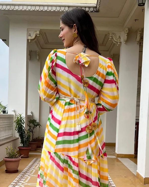 Georgette_Multicolor_Designer_Printed_Gown