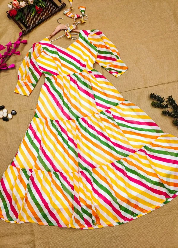 Georgette_Multicolor_Designer_Printed_Gown
