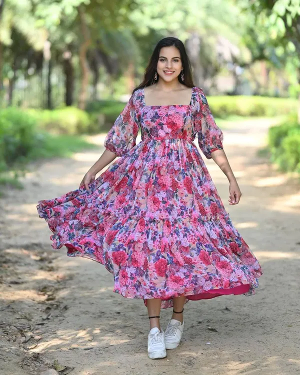 Floral_Handblock_Print_Cotton_Gown