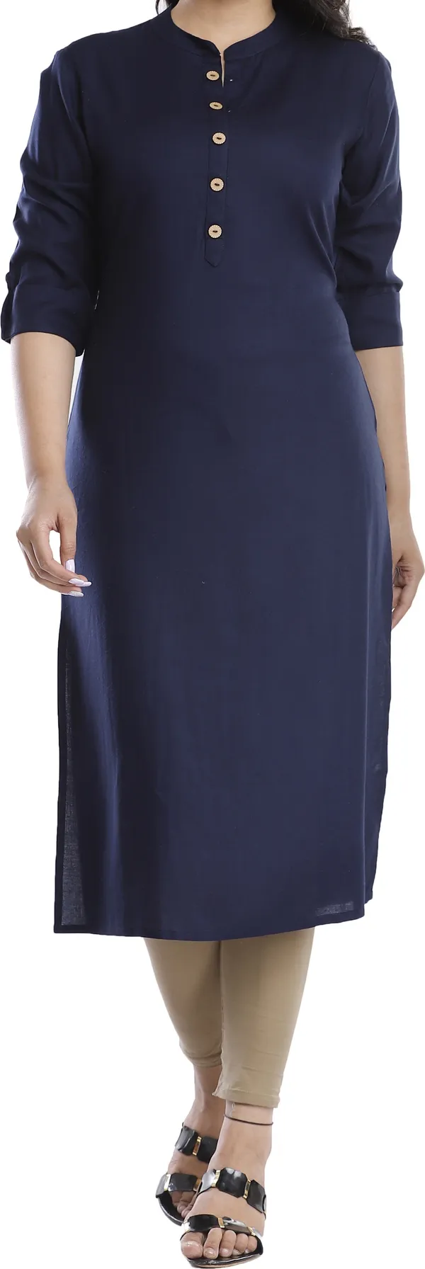 Women_Solid_Straight_Kurta_(Dark_Blue)