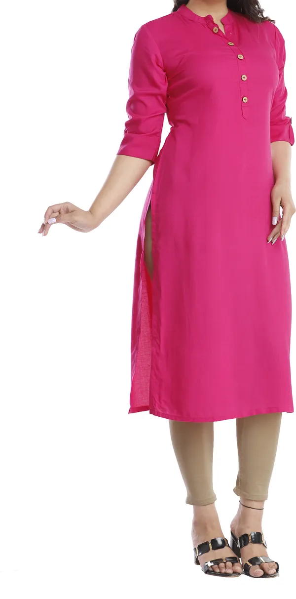 Women_Solid_Straight_Kurta_(Pink)