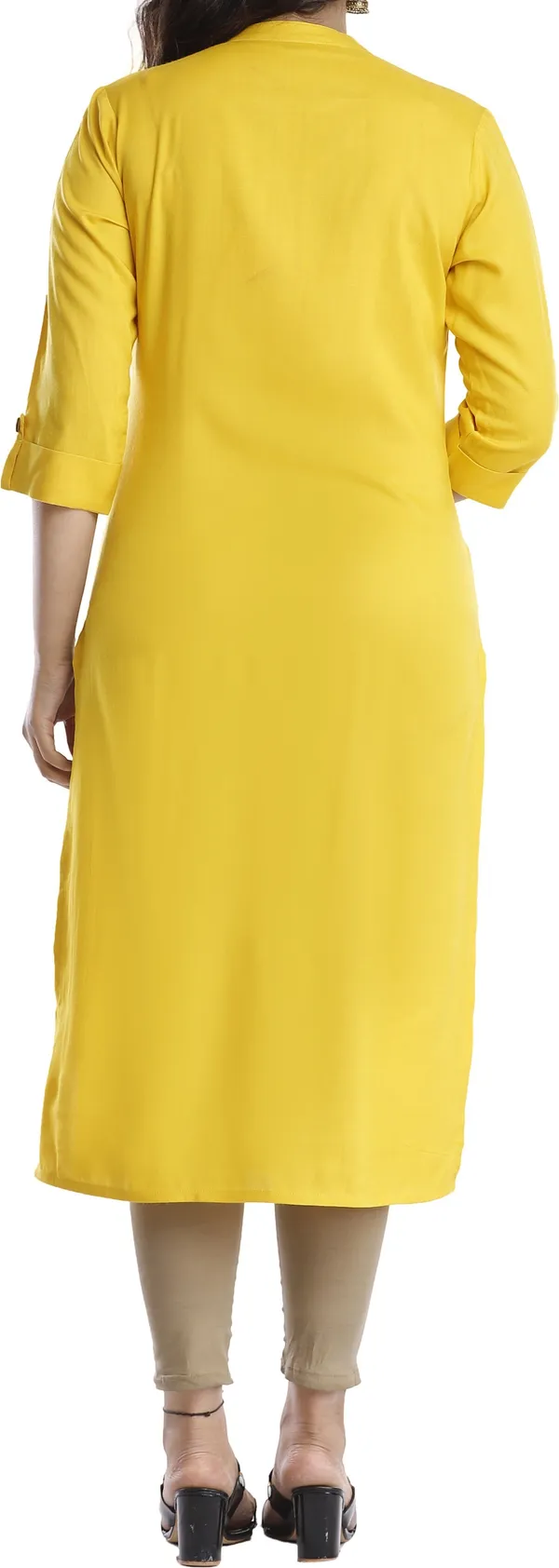 Women_Solid_Straight_Kurta_(Yellow)