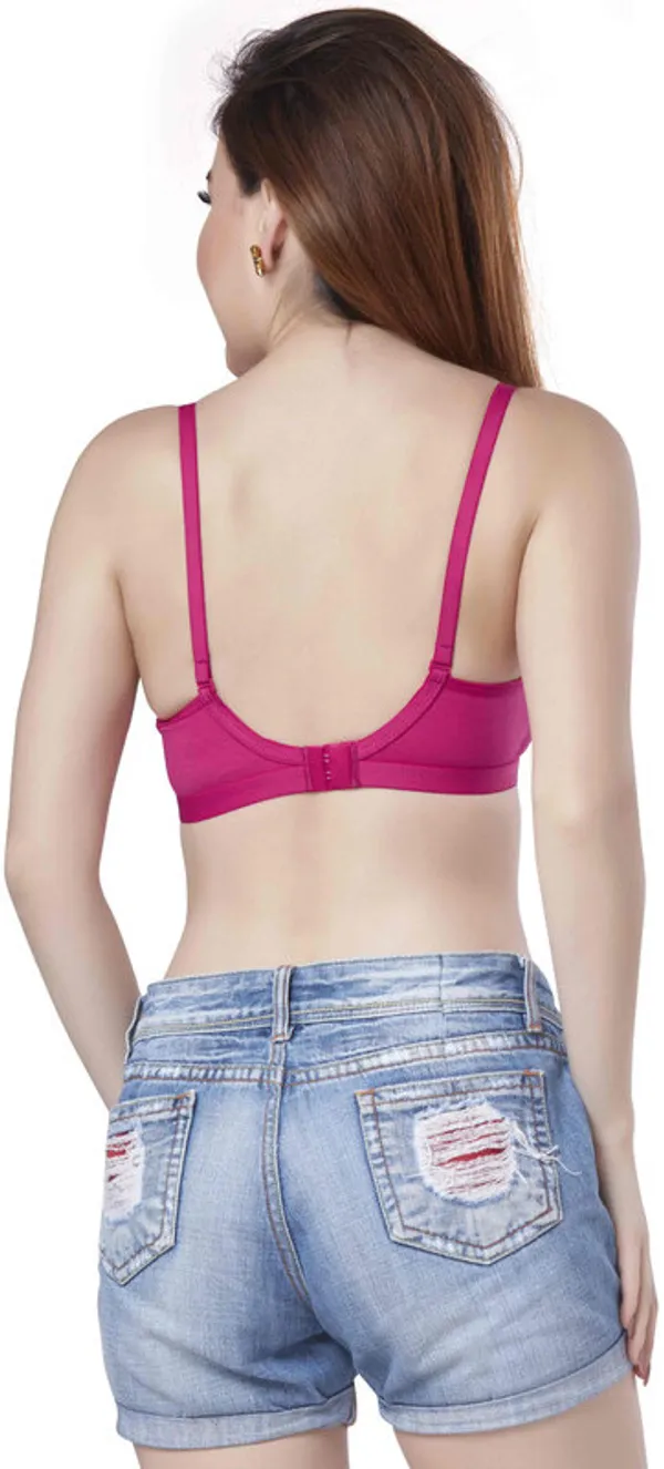 Combo_of_2_Women's_PC_Interlock_Full_Coverage_Non_Padded_Wirefree_dailywear_Bra_Women_Full_Coverage_Non_Padded_Bra_(Pink,_Black)