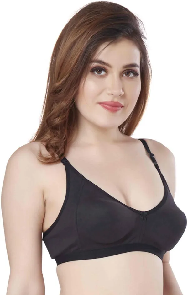 Combo_of_2_Women's_PC_Interlock_Full_Coverage_Non_Padded_Wirefree_dailywear_Bra_Women_Full_Coverage_Non_Padded_Bra_(Beige,_Black)