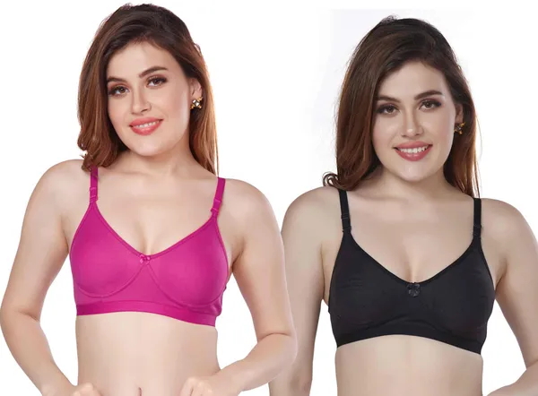 Combo_of_2_PC_INTERLOCK_DAILY_WEAR_BRA_FOR_WOMEN_Women_Everyday_Non_Padded_Bra_(Pink,_Black)