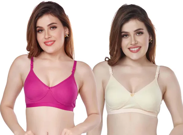 Combo_of_2_PC_INTERLOCK_DAILY_WEAR_BRA_FOR_WOMEN_Women_Everyday_Non_Padded_Bra_(Pink,_Beige)