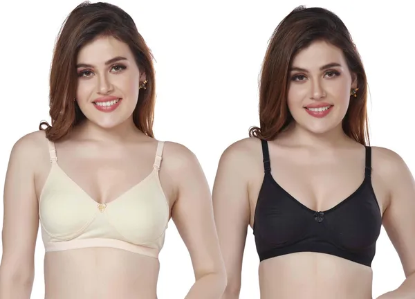 Combo_of_2_PC_INTERLOCK_DAILY_WEAR_BRA_FOR_WOMEN_Women_Everyday_Non_Padded_Bra_(Beige,_Black)