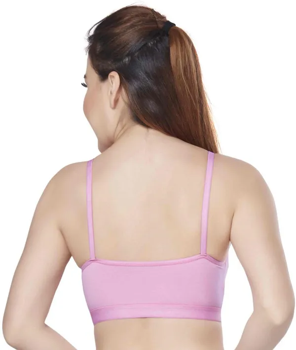 Combo_of_2_Women's_Cotton_Lycra_Beginners_Bra_Women_Training/Beginners_Non_Padded_Bra_(Black,_Pink)
