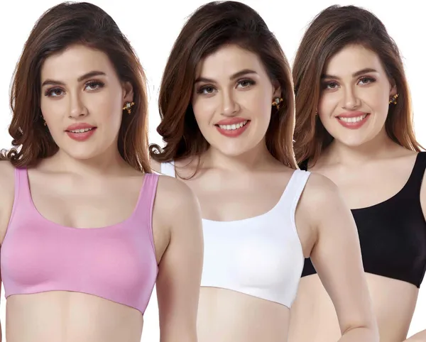 Combo_of_3_Non-Wired_Non_Padded_Full_Coverage_Slip_on_Beginners_Sports_Bra_Women_Training/Beginners_Non_Padded_Bra_(Pink,_White,_Black)