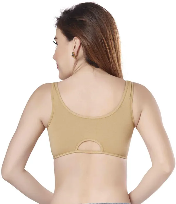 Combo_of_3_Women_Training/Beginners_Non_Padded_Bra_(Beige,_White,_Black)