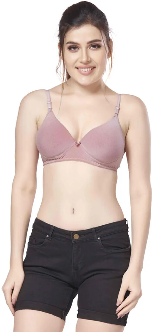 Combo_of_3_nylon_beautiful_colour_Every_Day_tshiort_Bra_Women_T-Shirt_Heavily_Padded_Bra_(Orange,_Light_Blue,_Brown)