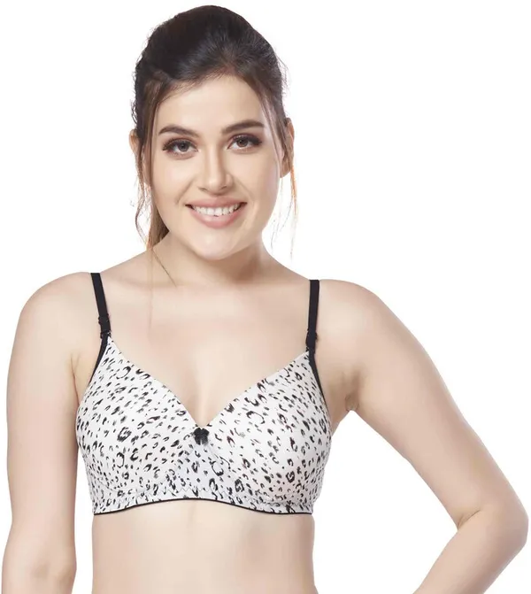 Printed_Nylon_padded_tshirt_bra_for_women_Women_T-Shirt_Lightly_Padded_Bra_(White)