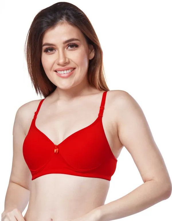 Combo_of_3_COTTON_LYCRA_PADDED_T-SHIRT_BRA_(Pack_of_3)_Women_Everyday_Heavily_Padded_Bra_(Pink,_Red,_Grey)