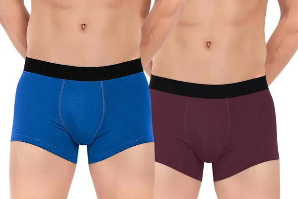 Combo_of_2_Men_Boxer_Trunk_-_Cotton_-Good_ventilation_and_moisture_management_features_to_keep_the_wearer_cool_Anti_Bacterial,_Colour_Fresh,_Moisture_Wicking_Elastane_Stretch_Pack_of_2_-_Blue-Maroon