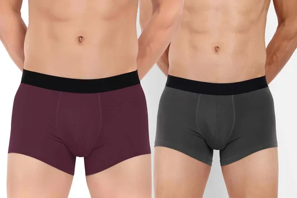 Combo_of_2_Men_Boxer_Trunk_-_Cotton_-Good_ventilation_and_moisture_management_features_to_keep_the_wearer_cool_Anti_Bacterial,_Colour_Fresh,_Moisture_Wicking_Elastane_Stretch_Pack_of_2_-_Maroon-Anthra