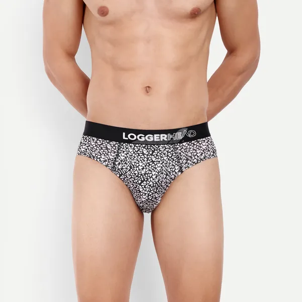 Men's_Regular_Fit_Printed_Mens_Briefs_Pack_of_1|_Combed_Cotton,_Anti-Bacterial_and_Concealed_Waistband|Black