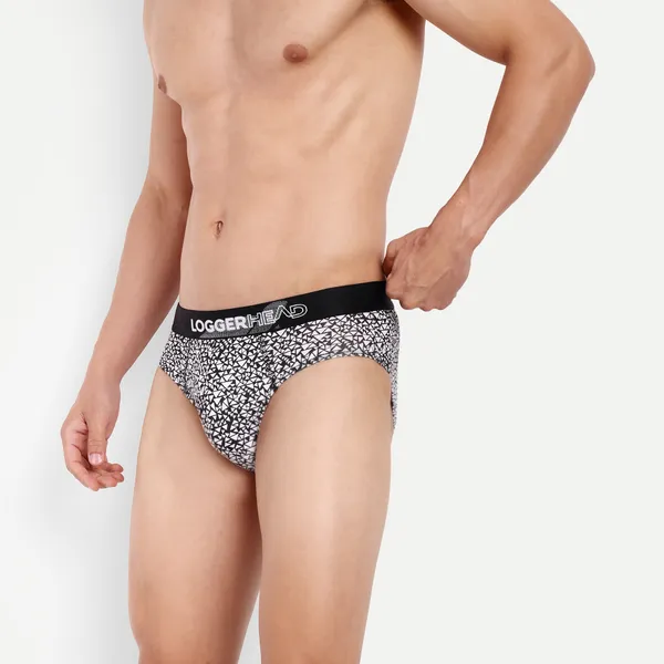 Men's_Regular_Fit_Printed_Mens_Briefs_Pack_of_1|_Combed_Cotton,_Anti-Bacterial_and_Concealed_Waistband|Black