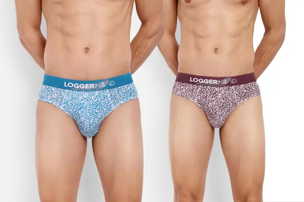 Combo_of_2_Men's_Regular_Fit_Printed_Mens_Briefs_Pack_of_2|_Combed_Cotton,_Anti-Bacterial_and_Concealed_Waistband|Blue,Wine