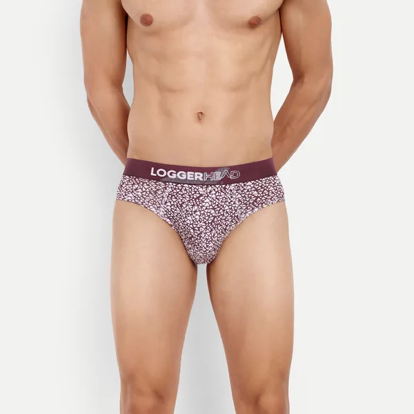 Men's_Regular_Fit_Printed_Mens_Briefs_Pack_of_1|_Combed_Cotton,_Anti-Bacterial_and_Concealed_Waistband|Wine
