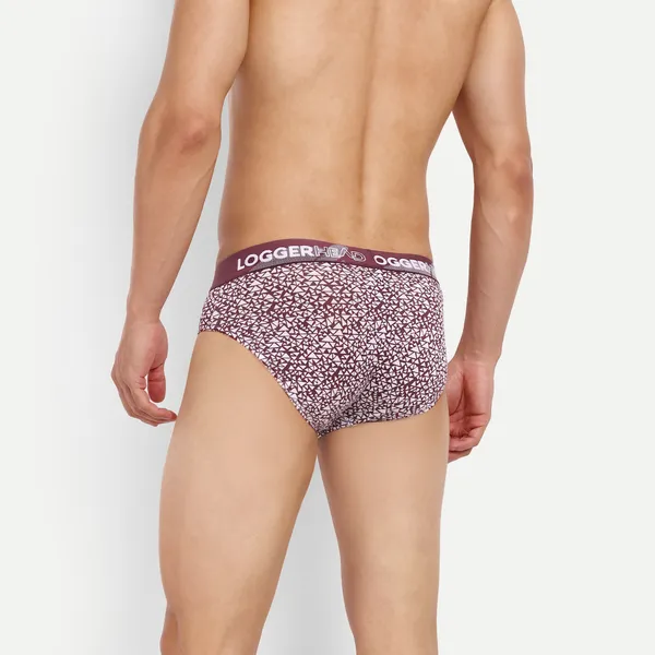 Men's_Regular_Fit_Printed_Mens_Briefs_Pack_of_1|_Combed_Cotton,_Anti-Bacterial_and_Concealed_Waistband|Wine