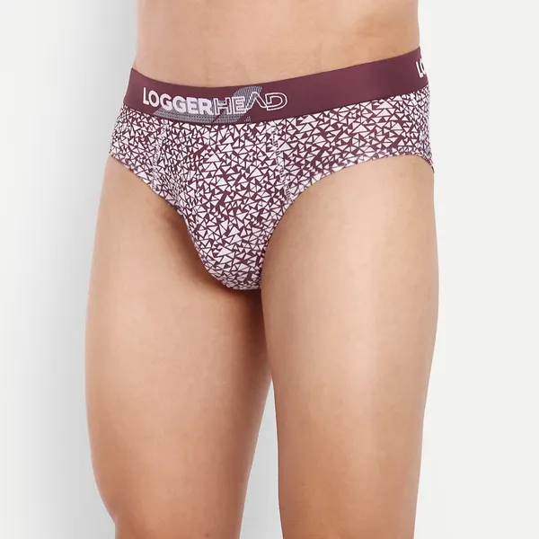 Men's_Regular_Fit_Printed_Mens_Briefs_Pack_of_1|_Combed_Cotton,_Anti-Bacterial_and_Concealed_Waistband|Wine